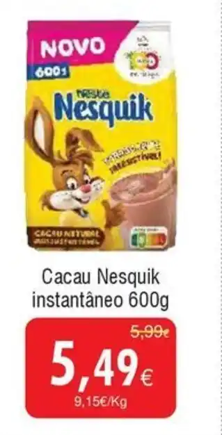 Froiz Cacau Nesquik instantâneo promoção