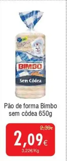 Froiz Pão de forma Bimbo sem côdea promoção