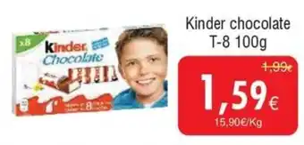 Froiz Kinder chocolate T-8 promoção