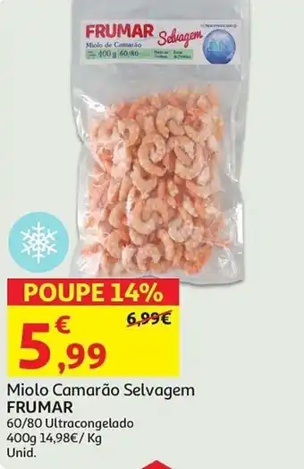 Auchan Miolo Camarão Selvagem FRUMAR promoção
