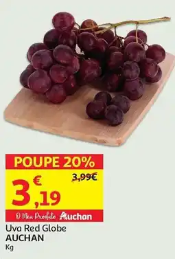 Auchan Uva Red Globe AUCHAN promoção