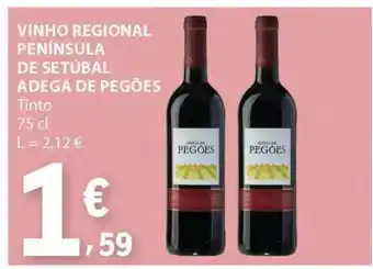 E.Leclerc VINHO REGIONAL PENÍNSULA DE SETÚBAL ADEGA DE PEGÕES promoção