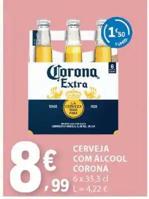 E.Leclerc CERVEJA COM ÁLCOOL CORONA promoção