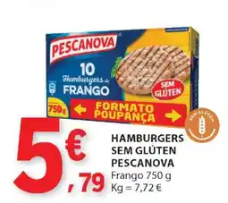 E.Leclerc Hamburgers Sem Glúten Pescanova promoção