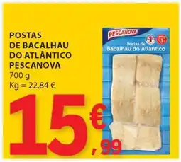 E.Leclerc Postas de Bacalhau do Atlântico Pescanova promoção