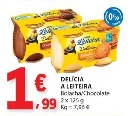 E.Leclerc DELÍCIA A LEITEIRA Bolacha/Chocolate promoção
