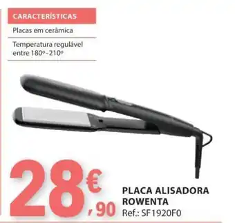 E.Leclerc Placa Alisadora Rowenta promoção