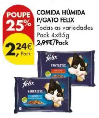 Pingo Doce Comida Húmida P/Gato Felix promoção