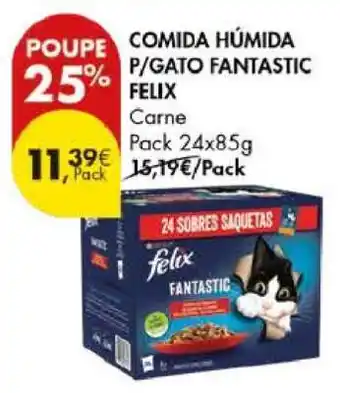 Pingo Doce Comida Húmida P/Gato Fantastic Felix promoção