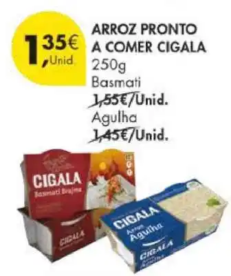 Pingo Doce ARROZ PRONTO A COMER CIGALA promoção
