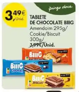 Pingo Doce Tablete de Chocolate Biiig promoção