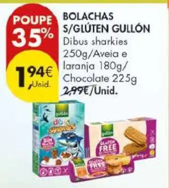 Pingo Doce BOLACHAS S/GLÚTEN GULLÓN promoção