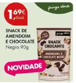 Pingo Doce Snack de Amendoim e Chocolate Negro promoção