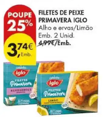 Pingo Doce FILETES DE PEIXE PRIMAVERA IGLO promoção