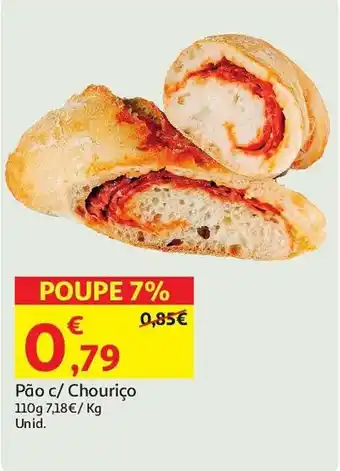 Auchan Pão c/ Chouriço promoção
