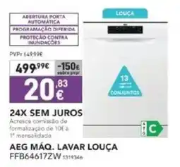 Radio Popular Aeg máq. lavar louça FFB64617ZW 1319346 promoção