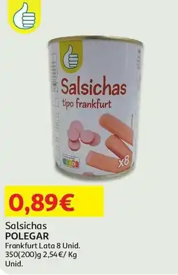 Auchan Salsichas POLEGAR promoção