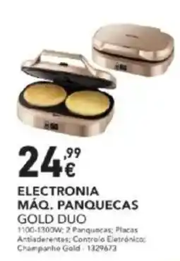 Electronia máq. panquecas gold duo