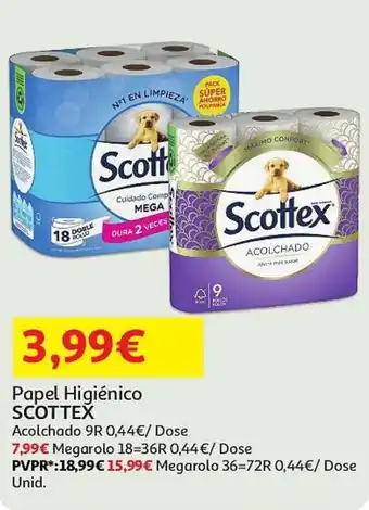 Auchan Papel Higiénico SCOTTEX promoção
