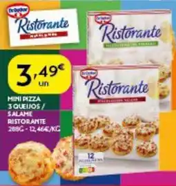 Spar Mini pizza 3 queijos/ salame ristorante promoção