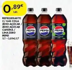 Spar Refrigerante c/ gás cola zero açúcar / zero açúcar cafeína / lima zero pepsi promoção