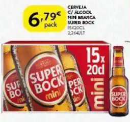 Spar Cerveja c/ alcool min branca super bock 15x20cl promoção