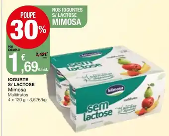 Intermarché Iogurte S/Lactose 4x120g promoção