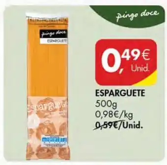 Pingo Doce ESPARGUETE promoção