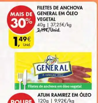 Pingo Doce Filetes de Anchova General em Óleo Vegetal promoção