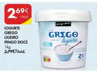 Pingo Doce Iogurte Grego Ligeiro Pingo Doce promoção