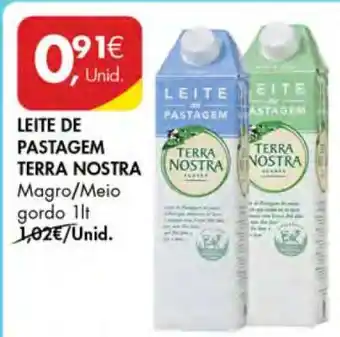 Pingo Doce Leite de Pastagem Terra Nostra promoção