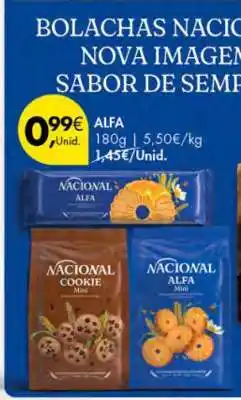 Pingo Doce Bolachas Nacional Alfa promoção