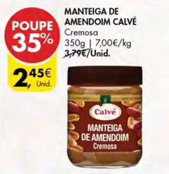 Pingo Doce Manteiga de Amendoim Calvé promoção