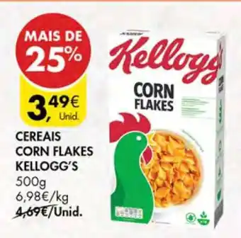 Pingo Doce Cereais Corn Flakes Kellogg's promoção