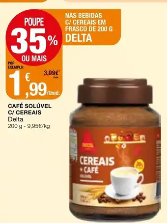 Intermarché Café Solúvel C/Cereais Delta 200g promoção