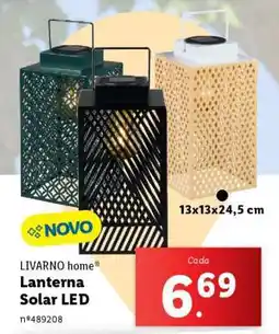 Lidl LIVARNO home Lanterna Solar LED promoção