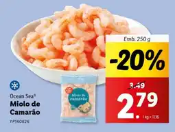 Lidl Miolo de Camarão promoção