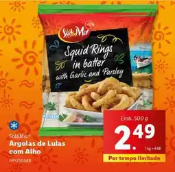 Lidl Argolas de Lulas com Alho promoção