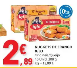 E.Leclerc Nuggets de Frango Iglo promoção
