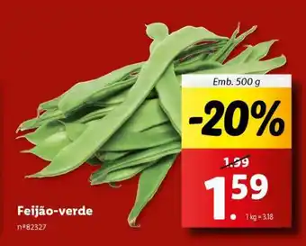 Lidl Feijão-Verde promoção
