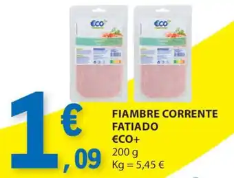 E.Leclerc FIAMBRE CORRENTE FATIADO ECO+ promoção