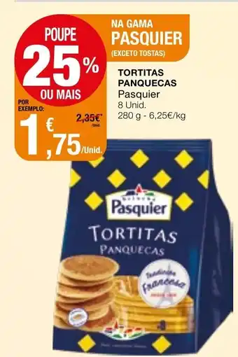 Intermarché Tortitas Panquecas Pasquier 8 Unid 280g promoção