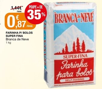 Farinha P/ Bolos Super Fina Branca de Neve 1kg