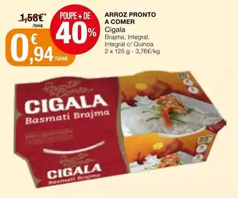 Intermarché Arroz Pronto a Comer Cigala 2x125g promoção