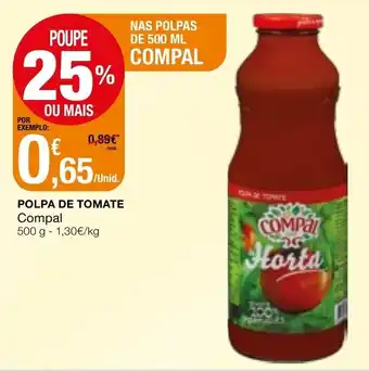 Intermarché Polpa de Tomate Compal 500g promoção