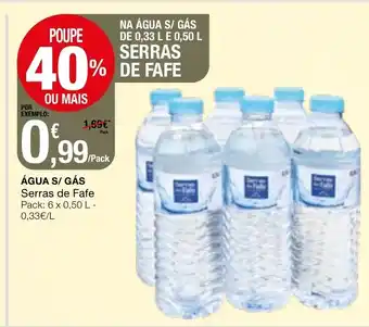 Intermarché Água s/GásSerras de Fate 6x0,50L promoção