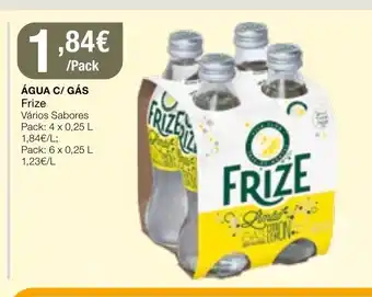 Intermarché Água C/Gás Frize Vários Sabores Pack 4x0,25L promoção