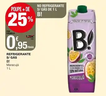 Intermarché Refrigerante S/Gás B! Macacujá 1L promoção