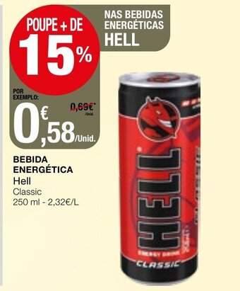 Bebida Energética Hell 250ml