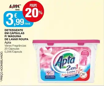 Intermarché Detergente Em Cápsulas P/ Máquina de Lavar Roupa Apta promoção